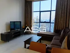Furnished 1BR | Sydney Tower JVC | Balcony &amp; City View