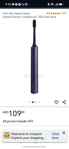 2 pcs Xiaomi Electric Toothbrush T302 - Dark Blue and Silver