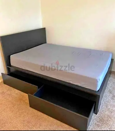 Ikea Queen size bed with mattress available in perfect condition
