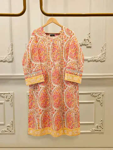 AGHA NOOR Ethnic Paisley Print Kurti for Women