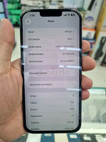 13proMax 128GB clean only change LCD