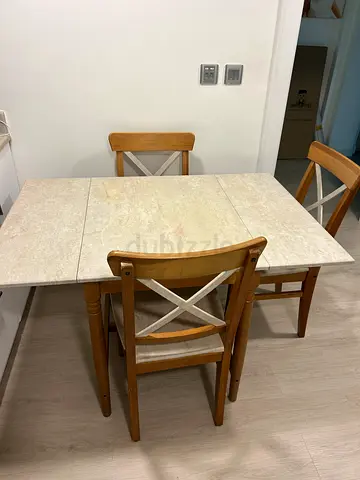 Ikea extendable table and chairs