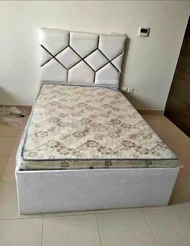 BRAND NEW SINGLE FABRIC BED WITH MATTRESS AVAILABLE