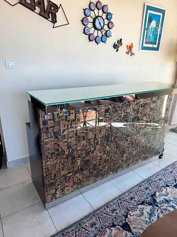 Marina Home Bar and 3 stools