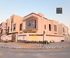 Luxury corner villa in Al-Haliyo 2, modern design, independent, at an exceptional price including re