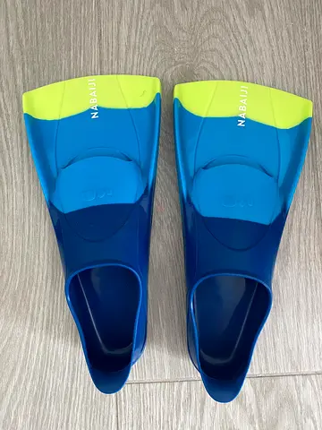 Nabaiji Swimming Fins Blue and Yellow