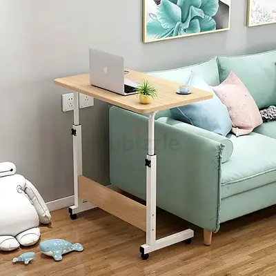 Adjustable Rolling Laptop Desk for Sofa or Bed