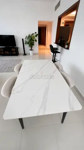 Modern 6-Seater Dining Table Set – Excellent Condition | Pan Home