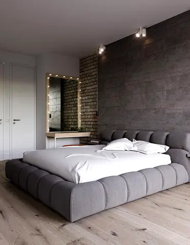 Classic Double Bed with Headboard
