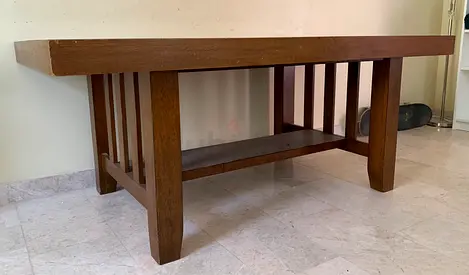 Large Wooden Dining Table