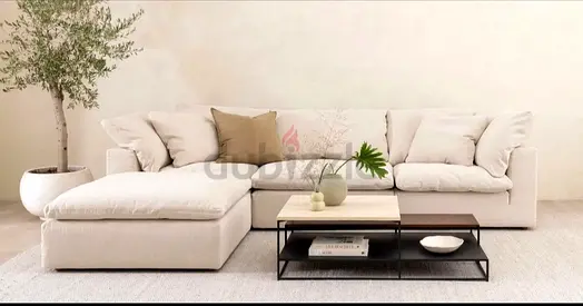 Marina home loscious fatherf🪶filling brand new sofa baige color