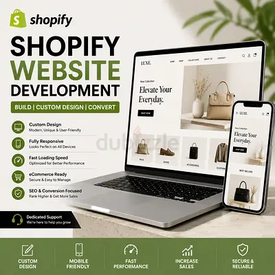 Shopify Website Development Dubai, Abu Dhabi  Sharjah | Custom Shopify Store Design