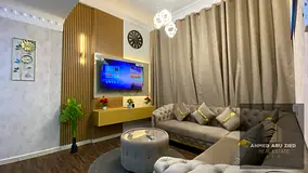 One bedroom and living room for monthly rent in Ajman, Garden City Towers, Al Hamidiya