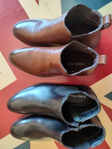 Two Pairs of Robert Wood Chelsea Boots