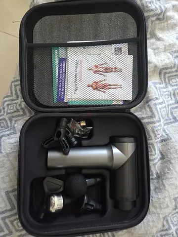 Portable Massage Gun with Multiple Heads in Carry Case - Light Use