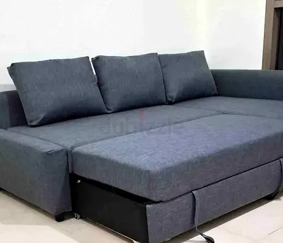 IKEA L shap Sofa store cum bed you can fix the storage