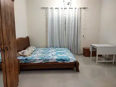 Family room monthly fully furnished with attached washroom and balcony including electric