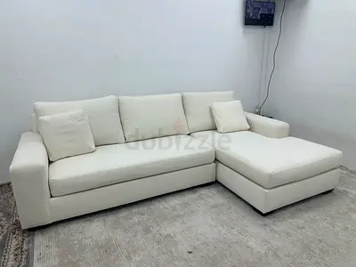 Pottery barn lshape sofa