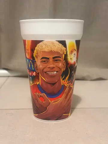 A rare mc donalds wc lamine yamal cup