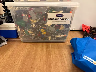 Mega Lego Blocks 132L Lot UNSORTED