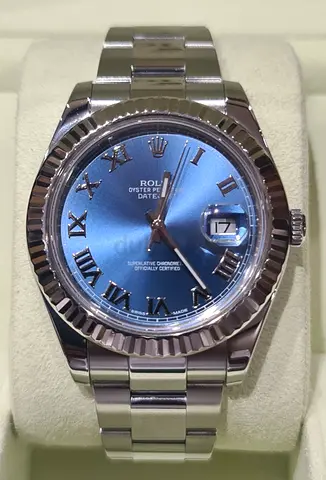 ROLEX 18K/SS DATEJUST II 41MM BLUE ROMAN DIAL (BOX ONLY)
