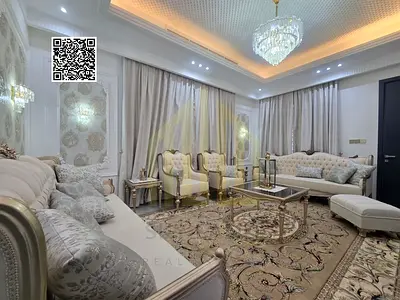 فيلا فاخره _ 3 طوابق _ مع المكيفات _ والمياه _ والكهرباء _ والاثاث قريبه من جميع الخدمات _ تشطيب راقي