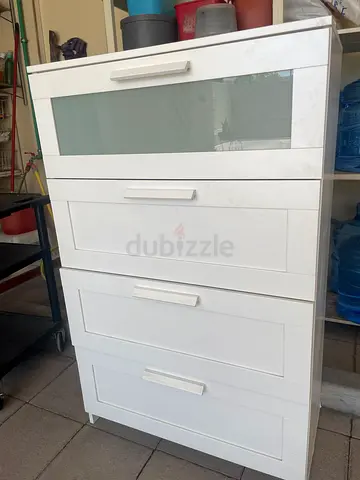 White Ikea Brimnes chest of 4 drawers
