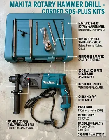 Makita Hilti drill 3 option