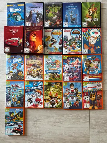 Kids DVDs Paw Patrol and Disney Classics German version