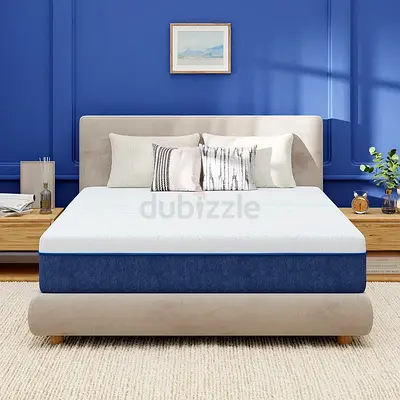 Straight curved headboard king bed frame