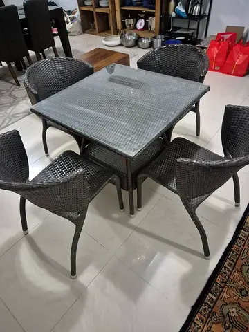 Outside table with 4 chairs