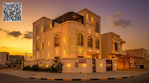 فيلا كورنر كلاسيك للبيع طابقين وروف تشطيبات فاخرة شامل رسوم التسجيل موقع مميز قريب من الخدمات