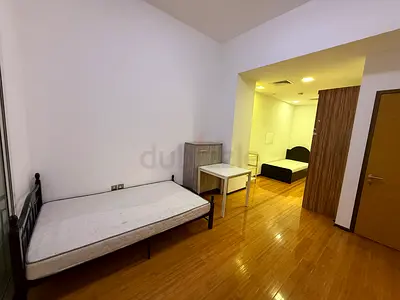 Master room with attached bathroom and balcony