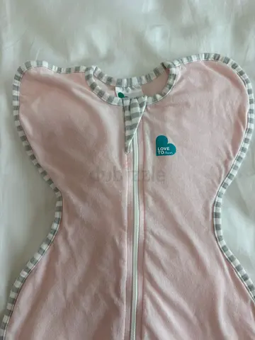 Love to Dream Pink Zip-Up Baby Swaddle/Sleep Sack Newborn 0.2 Tog