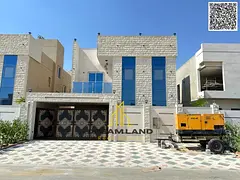 For rent in the most prestigious area of ​​Ajman, Al Helio 2: a luxurious villa with 5 bedrooms 