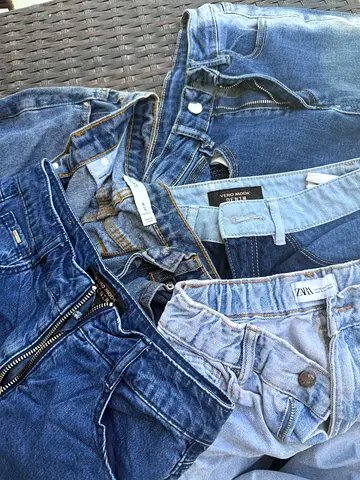 Bundle of Branded Denim Jeans - size 24 waistline
