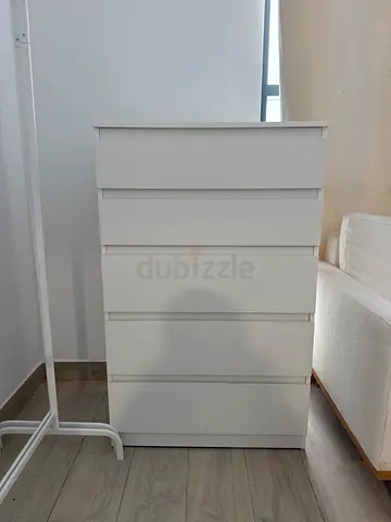 Ikea White 5-Drawer Dresser Chest