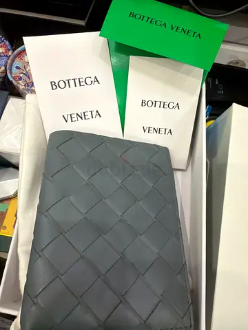 Bottega Veneta Intrecciato Leather Clutch / Small Pouch - Grey