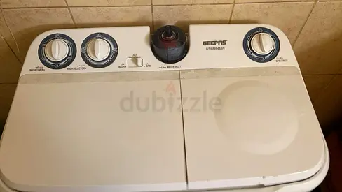 Geepas Twin Tub Washing Machine - 8kg (Used, Working)