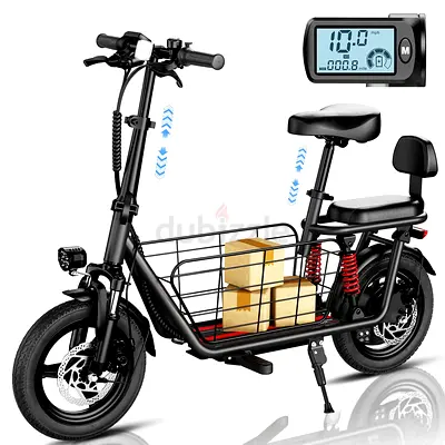 WINDHORSE C3 Electric Scooter 850W Motor with Dual Seat 48V10Ah Battery 50KM/H Speed 40KM Range