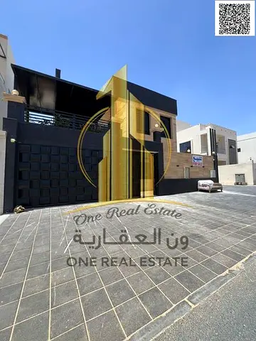 🏡 فيلا فاخرة للبيع في الزاهية – عجمان ✨  📍 موقع مميز جداً | شارع قار + سكة فرصة استثنائية لامتلاك فيلا فاخرة بتصميم عصري وتشطيبات راقية، مجهزة بالكا