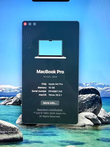 Macbook pro M2 pro
