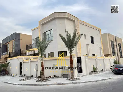 Luxury villa in Al Yasmin, Ajman, ready for immediate occupancy with high-end finishes and spacious living areas. Freehold ownership for all nationali