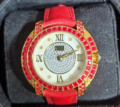 Burgi (USA) Crystal Watch | Luxury Ladies Watch