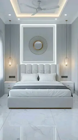 Modern Upholstered Bed Set with Nightstands