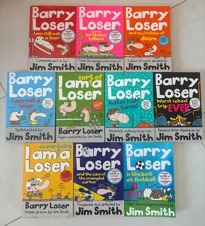 Barry Loser book set by Jim Smith, Tom Gates and David Walliams- 21 children’s paperback books