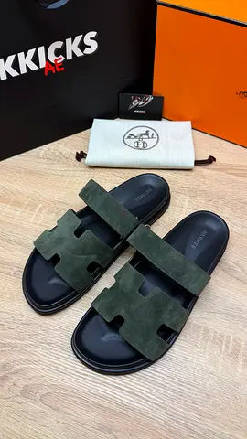 Hermes Chypre Sandal ‘Dark Green Suede’