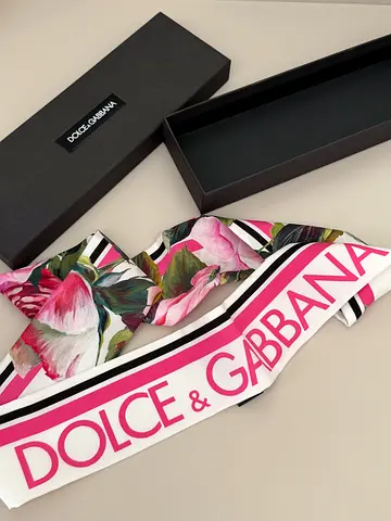 Original DolceGabbana silk twill scarf (brand new)