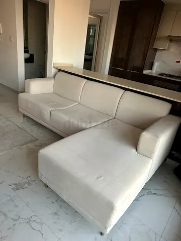 Cream / Beige L Sofa