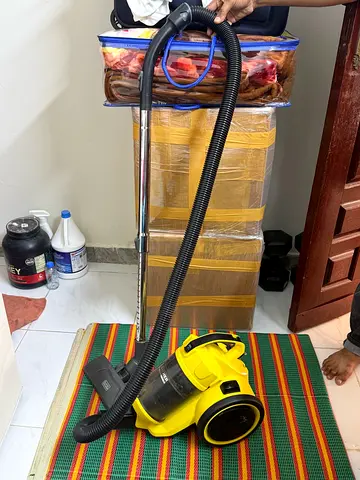 Yellow Canister Vacuum Cleaner - Compact, Bagless (Good Working Condition)